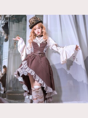 Dear Marguerite Steampunk Lolita Outfit by YingLuoFu (SF127)
